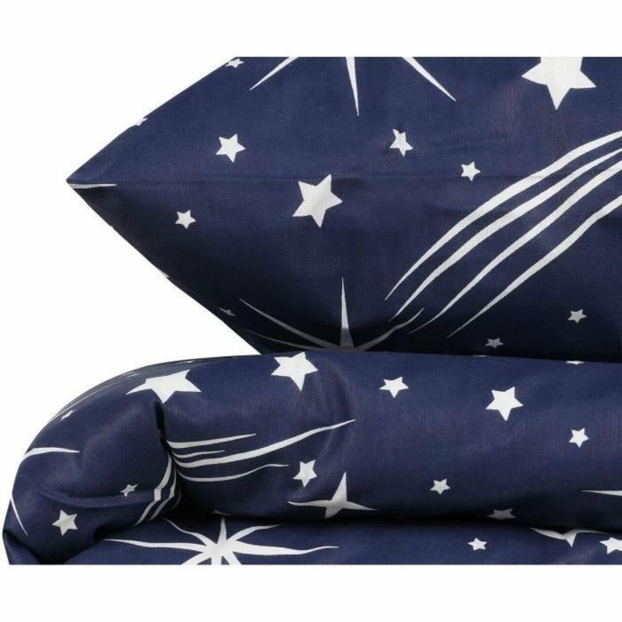 Juego de Cama 220x240 cm con 2 Fundas de Almohada 60x60 cm Blanco 65% Algodón 35% Poliéster ASI8681875028423 5