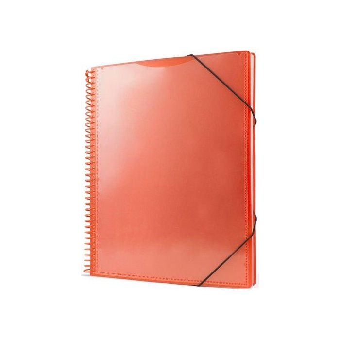 Carpeta Fundas (Tarifario) Pryse Pp Personalizable A4 40 F. Naranja (Set de 6)