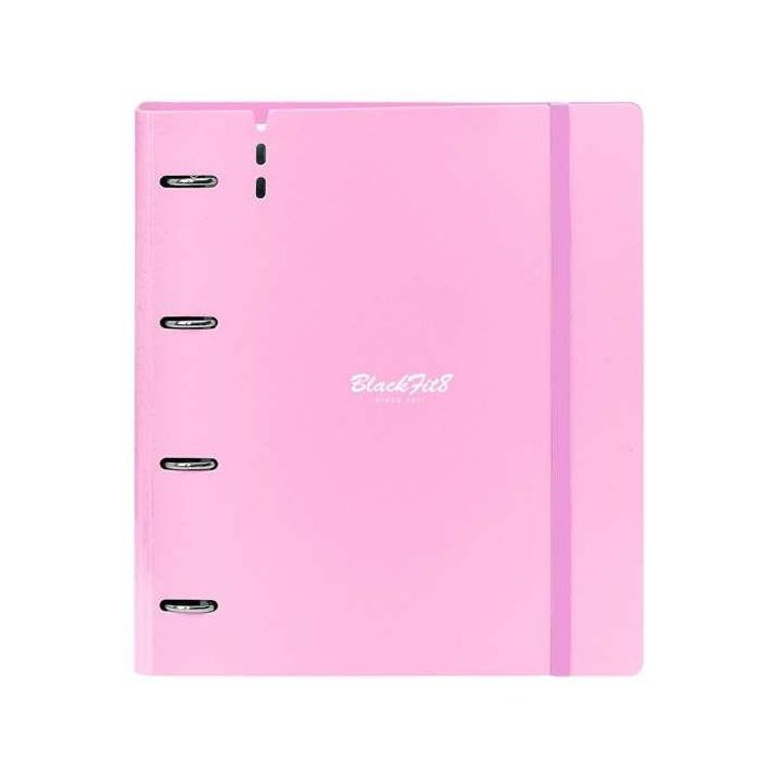 Blackfit8 Smile Carpeblock PP Foam 4 Anillas 35mm con Recambio Negro 27x32x4 cm