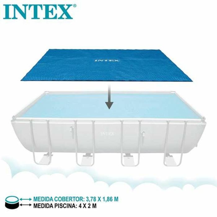 Cubrepiscinas Intex Frame Solar Rectangular 378 x 186 cm 7