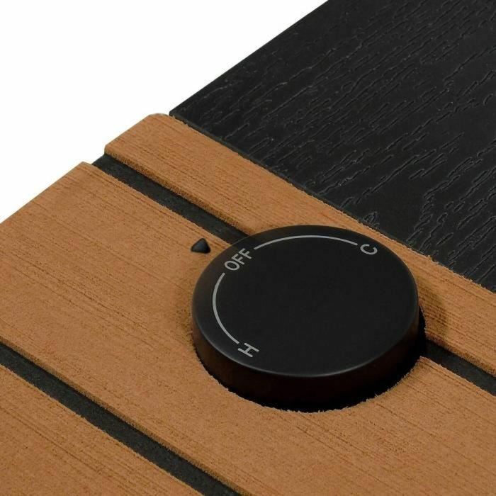 Ubbink UBB8711465055185 Ducha Solar de Exteriores con Soporte, Depósito de Agua de 20 Litros y Fabricada en Madera de Teca 3