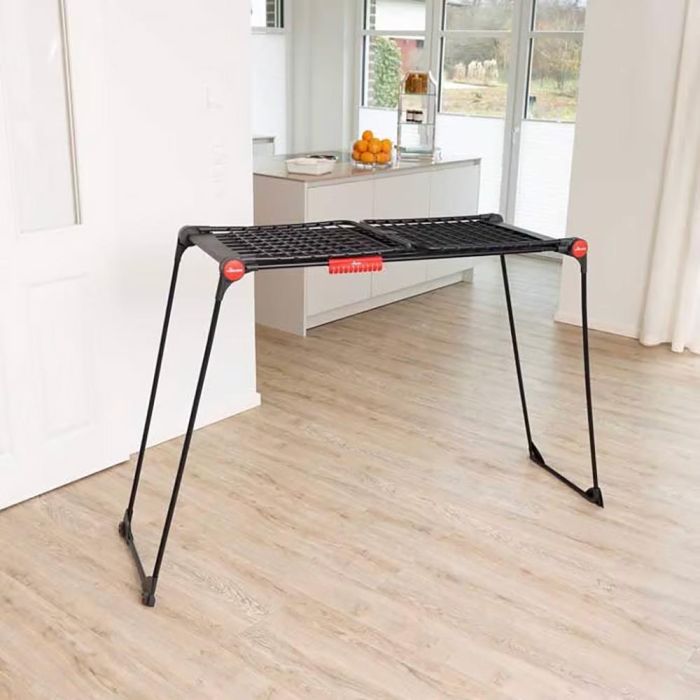 Vileda Infinity Flex Ultimate Tendedero extensible Negro mate, extensible hasta 2 m, 30 m de tendido 1