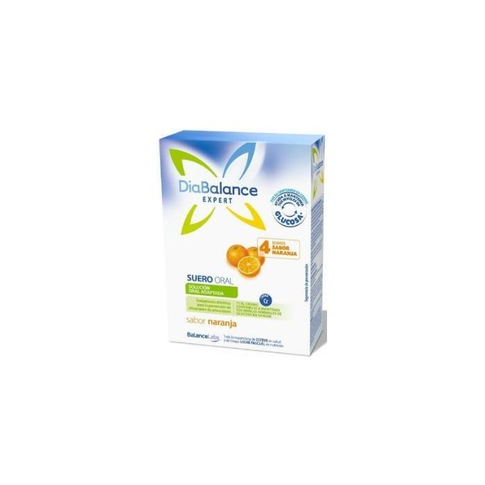 DIABALANCE Suero Oral Naranja 4 Sobres