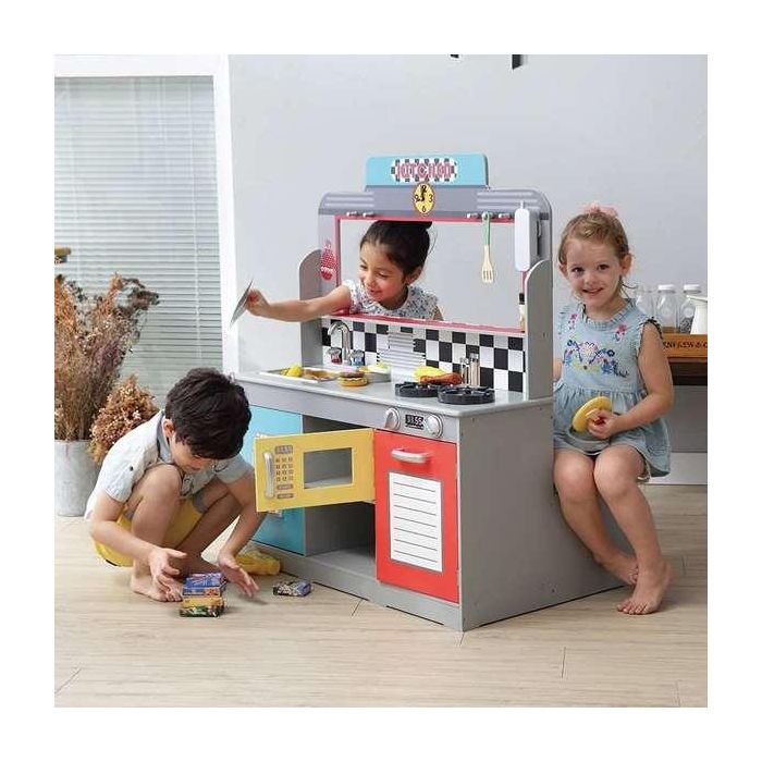 Cocina retro de madera woomax 90x58x104 cm 4 Cocina retro de madera woomax 90x58x104 cm 4