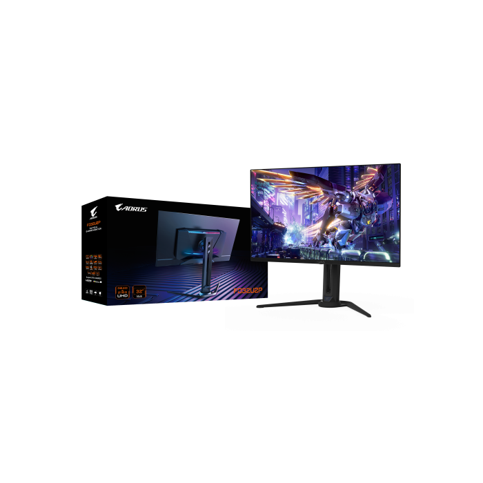 GIGABYTE FO32U2P Monitor Gaming OLED 32” UHD 4K (3840x2160) 240Hz 0.03ms DisplayPort 2.1 FreeSync Premium Pro 6