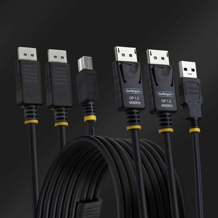 Cable adaptador Startech DDU1226-KVM-CABLE Negro 1,8 m 2