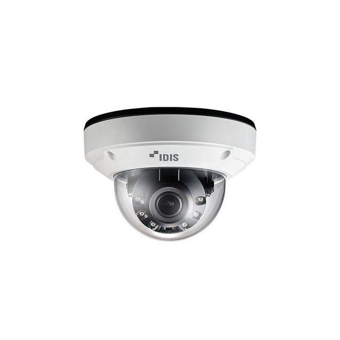 Idis Cámara IP minidomo 5M 2.7-13.5mm antivandálico IR40 WDR H.265 IK10 IP67 PoE. Audio, alarma, calefactor, NDAA Idis Cámara IP minidomo 5M 2.7-13.5mm antivandálico IR40 WDR H.265 IK10 IP67 PoE. Audio, alarma, calefactor, NDAA
