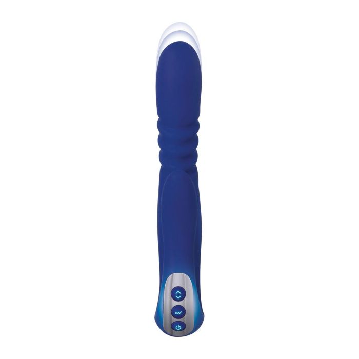 Vibrador Punto G Adam & Eve Deluxe Thruster Azul 7 Vibrador Punto G Adam & Eve Deluxe Thruster Azul 7