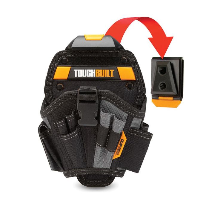 Toughbuilt Funda para Taladro Grande con Cliptech Hub, Capacidad para Zurdos y Diestros, 13 Bolsillos y Bucles 1