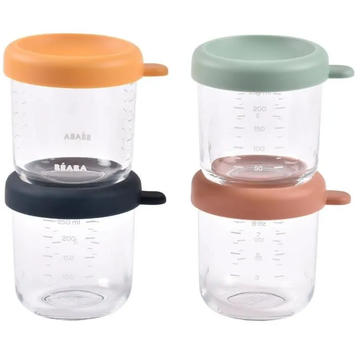 Beaba Set 4 raciones comida cristal AAAIV82310 Sunrise 250 ml 1 Beaba Set 4 raciones comida cristal AAAIV82310 Sunrise 250 ml 1