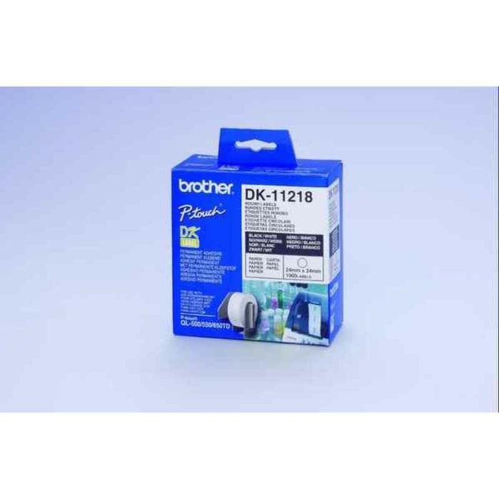 BROTHER Rollo de Etiquetas Circulares de 24mm de 1000 Uds. BROTHER Rollo de Etiquetas Circulares de 24mm de 1000 Uds.