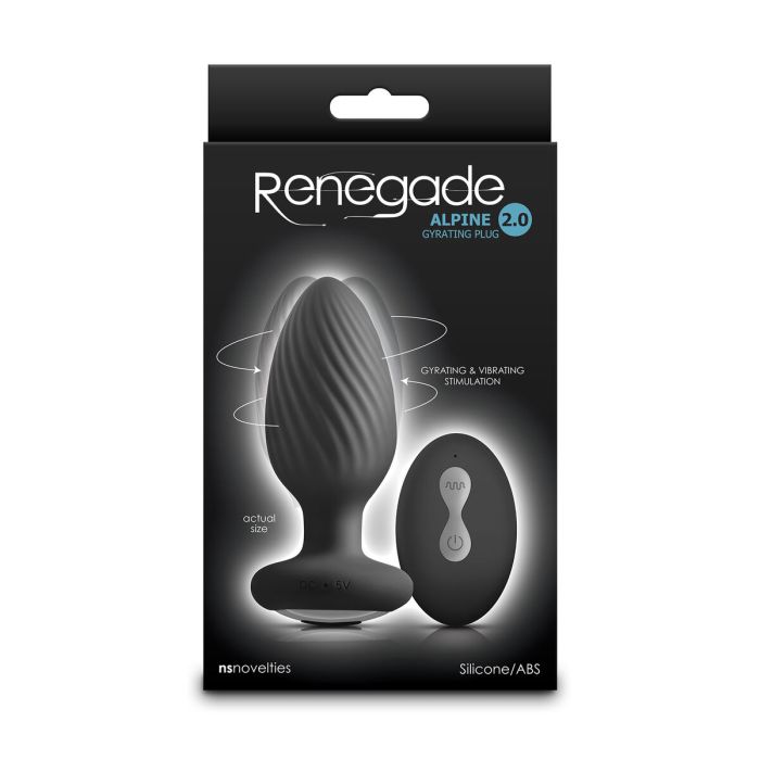 Plug Vibrador Anal NS Novelties Alpine 2.0 Negro 1