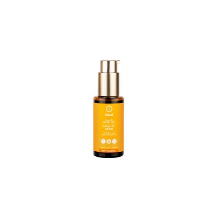 KHADI Aceite Capilar Vitalidad Crecimiento Anticaída 50ml - Para Cabello Más Completo y Cuero Cabelludo Revitalizado