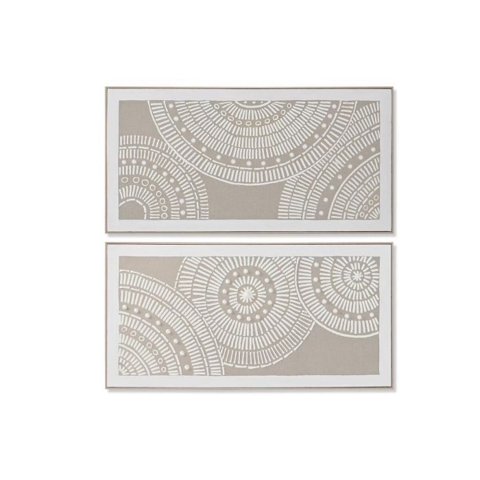 Cuadro Urban DKD Home Decor Beige Blanco 4.5 x 62 x 122 cm (2 Unidades) Cuadro Urban DKD Home Decor Beige Blanco 4.5 x 62 x 122 cm (2 Unidades)