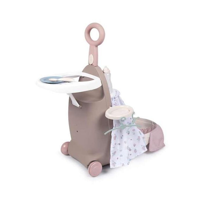 Smoby Trolley Baby Nurse 3 en 1 Maleta, Trona y Cuna para Muñecas hasta 42 cm. 62x25,5x25,5 cm 10