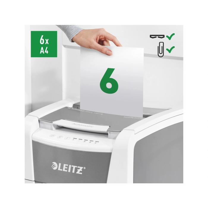 Trituradora de Papel Micro Corte Leitz IQ 150 Autofeed P5 2