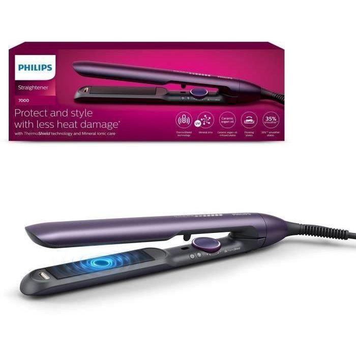 Philips BHS752/00 Plancha de pelo eléctrica Serie 7000 con placa cerámica, burdeos 1 Philips BHS752/00 Plancha de pelo eléctrica Serie 7000 con placa cerámica, burdeos 1