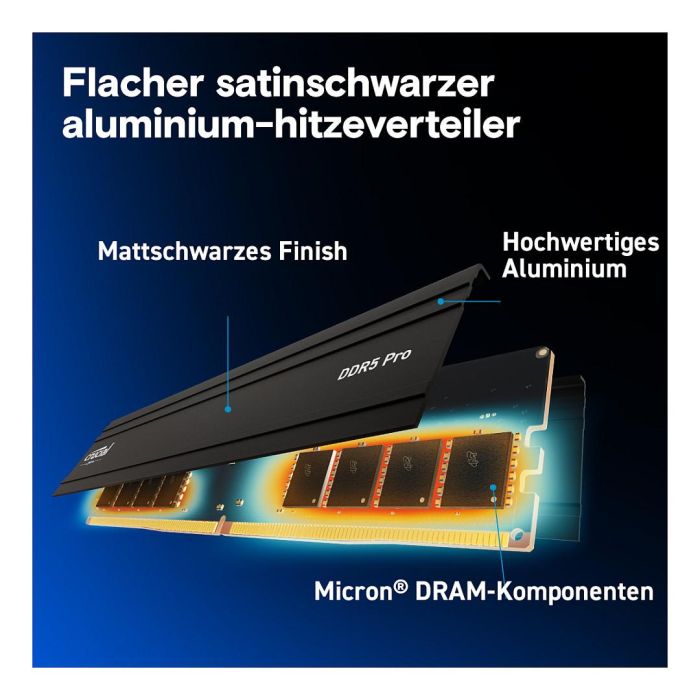 Crucial CP2K64G56C46U5 Memoria RAM DDR5 128GB (2x64GB) 5600MHz CL46 UDIMM con Disipador Térmico 3