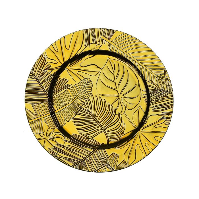 Bajoplato Hojas Dorado Versa (6 Unidades) Bajoplato Hojas Dorado Versa (6 Unidades)