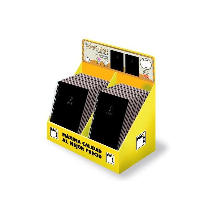 Bloc Pacsa First Class Micro.Tapa Extra A4 120H Cuadric.5X5 100G Expositor De 24