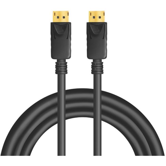LogiLink Cable DisplayPort a DisplayPort 8K/60Hz 5m, Macho/Macho, Versión 1.4, Soporta 4K, 32.4 Gbit/s, Negro 1
