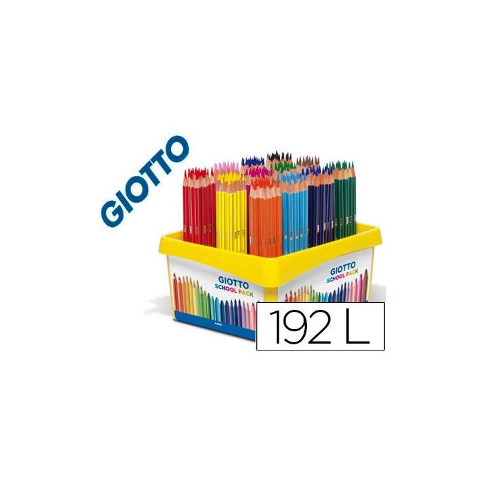 Lapices De Colores Giotto Stilnovo School Pack De 192 Unidades 12 Colores X 16 Unidades