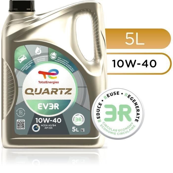 Aceite de motor - TOTALENERGIES - Quartz EV3R 10W-40 - 5L 2