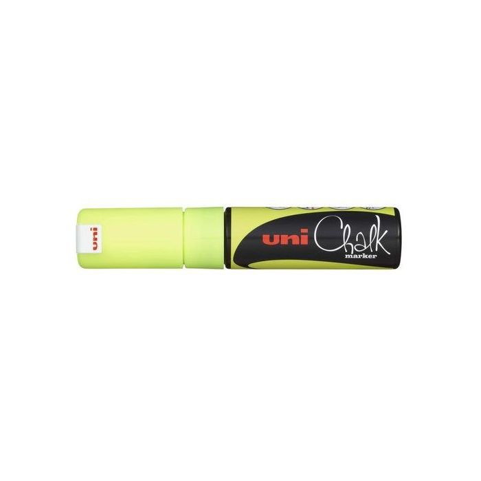 Marcador Tiza Liquida Uni-Ball Chalk Marker Pwe-8K 8.0 Mm Amarillo 6 unidades