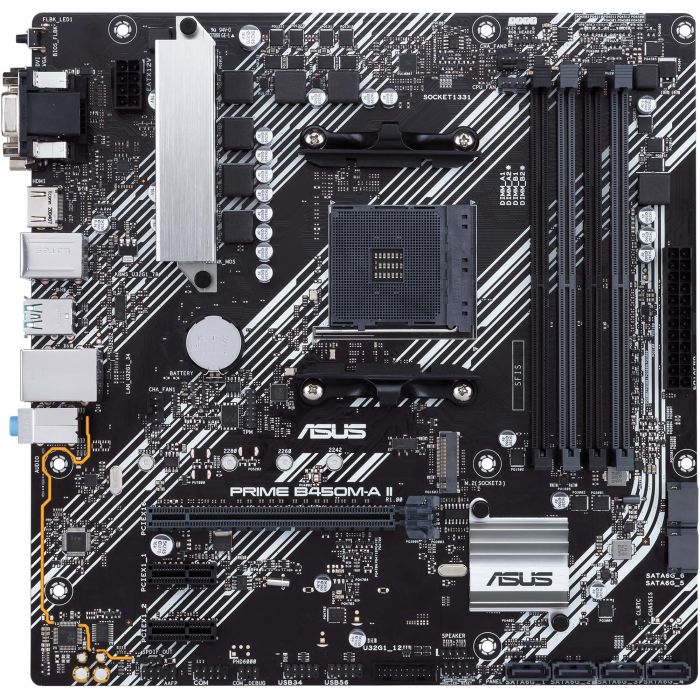 ASUS PRIME B450M-A II Placa Base micro ATX AMD AM4 Ryzen, DDR4 hasta 128GB, HDMI, DVI-D, VGA 1