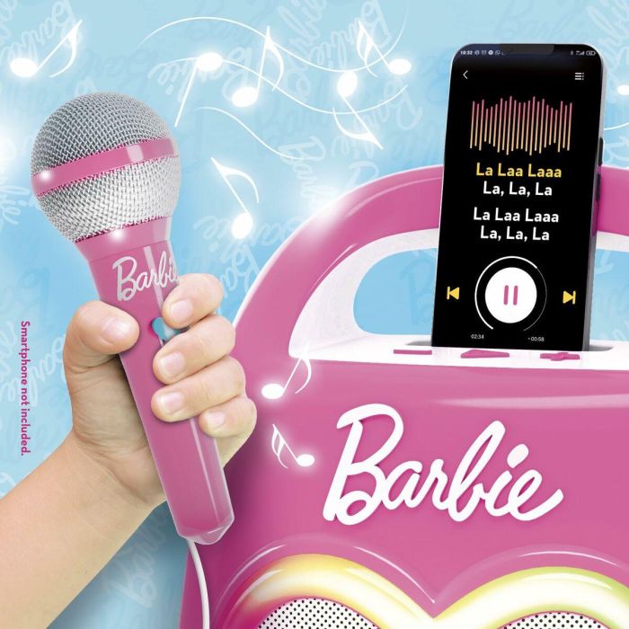 Lisciani LIS8008324104475 Altavoz Bluetooth para Música y Karaoke con Barbie 3