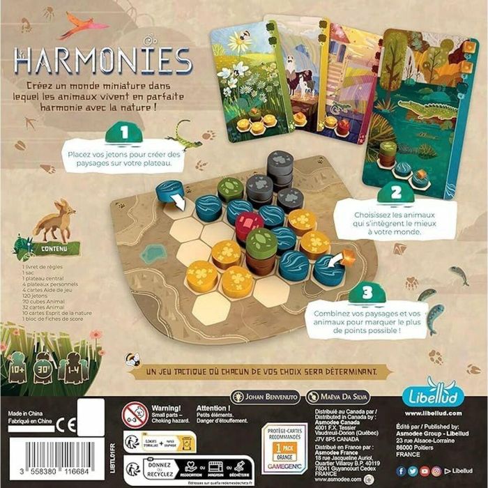 Asmodee LIB1719439773501 Armonías Juego de Mesa para 8 años Interior Mixto 9