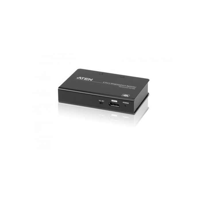 Aten VS194 Divisor de Video DisplayPort 4 Salidas 4096x2160 Pixeles Metal VS194-AT-G