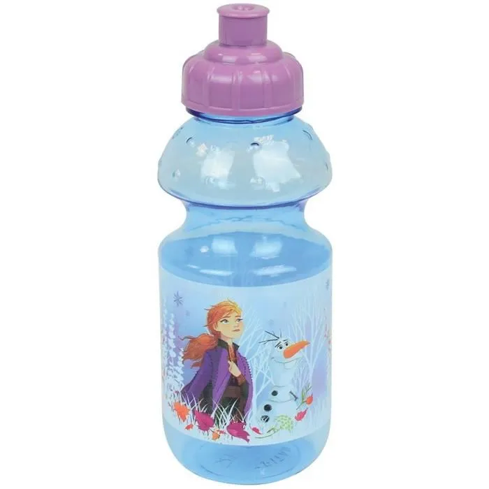 Fun House Disney Frozen Set de Vajilla 006379 - Plato Hondo, Plato Llano, Taza, Botella y Vaso con Pajita 5