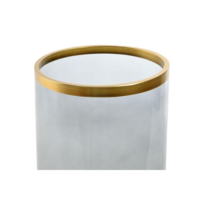 Portavela Moderno DKD Home Decor Transparente Dorado 17 x 28 x 17 cm 2 Portavela Moderno DKD Home Decor Transparente Dorado 17 x 28 x 17 cm 2