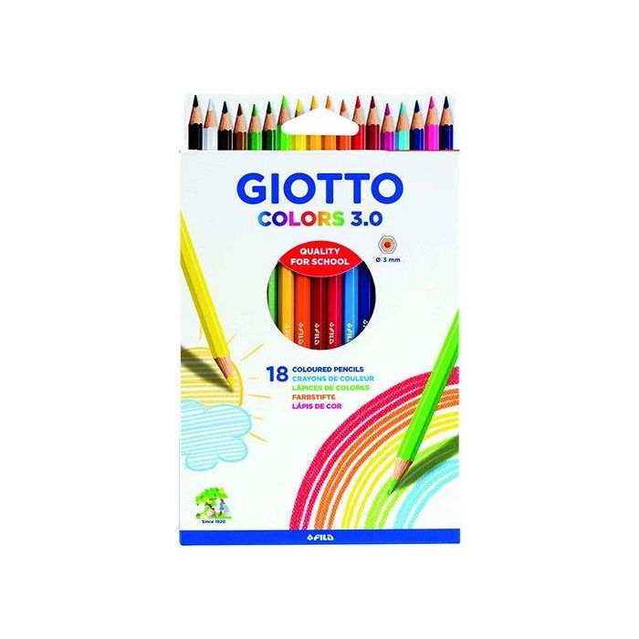 Lapices Giotto Colors 3.0 Estuche 18 Unidades (Set de 20)