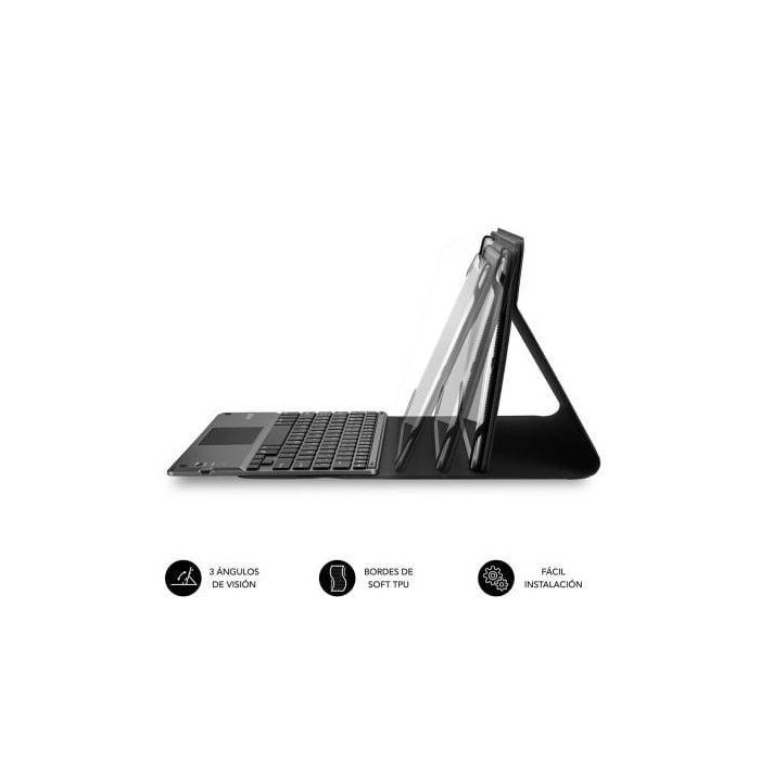 SUBBLIM Funda con Teclado Bluetooth Touchpad KeyTab Pro 9,6" a 10,8" TOUCHPAD Negra 3 SUBBLIM Funda con Teclado Bluetooth Touchpad KeyTab Pro 9,6" a 10,8" TOUCHPAD Negra 3