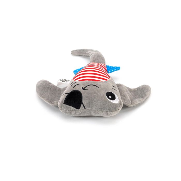 Gloria Peluche Ryan para Perro, Manta-Raya Pirata Blandita con Sonido Squeaker para Cachorros y Perros Medianos Gris 2 Gloria Peluche Ryan para Perro, Manta-Raya Pirata Blandita con Sonido Squeaker para Cachorros y Perros Medianos Gris 2