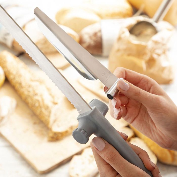Cuchillo de Pan con Guía de Corte Regulable Kutway InnovaGoods 7 Cuchillo de Pan con Guía de Corte Regulable Kutway InnovaGoods 7