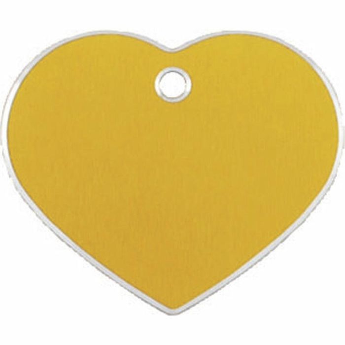 Placa identificativa para collar Imarc Hi Line Dorado Corazón Aluminio 1
