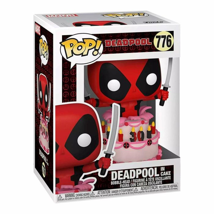 FUNKO POP! Marvel Deadpool 30th Deadpool in Cake - Figura de Vinilo 9cm 2