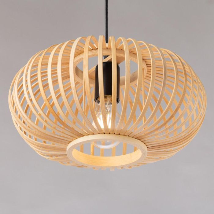 Lámpara Colgante Deo SKD-P80112 Ratán Natural, Estilo Boho-chic, Casquillo E27. Ideal para Bombillas LED CCT/RGB 2 Lámpara Colgante Deo SKD-P80112 Ratán Natural, Estilo Boho-chic, Casquillo E27. Ideal para Bombillas LED CCT/RGB 2