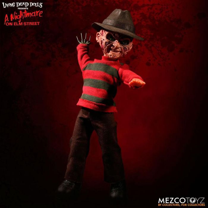 Mezco Toyz Figura Freddy Krueger Living Dead Dolls Re-Run A Nightmare on Elm Street con Voces 25 cm 3
