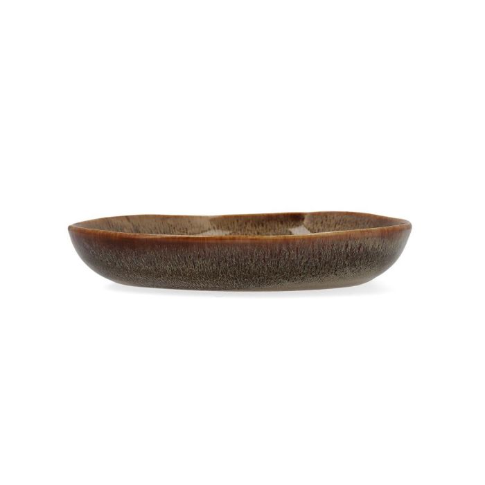 Bidasoa Ikonic Plato Hondo Cerámica Marrón Brillo 20,5x19,5x3,3 cm (24 Unidades) 1