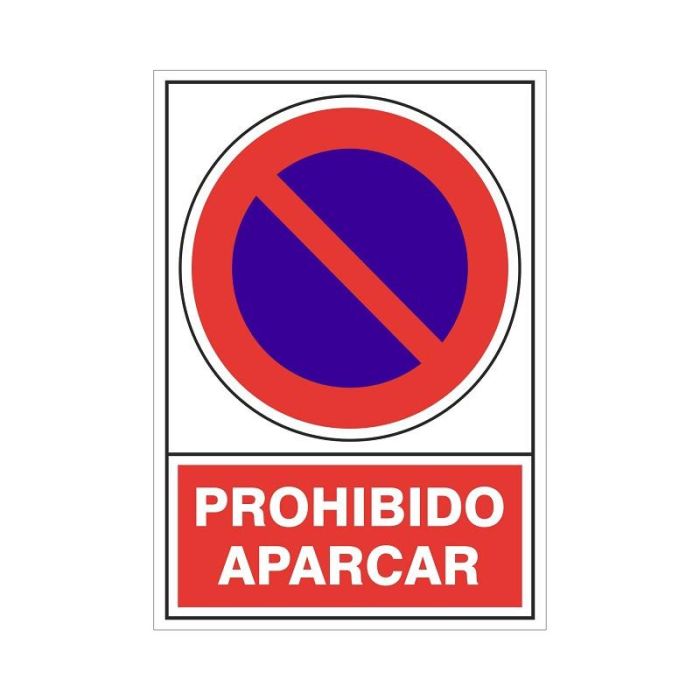 DUVER 430 Señal Prohibido Aparcar Aluminio 295x210 mm 1 DUVER 430 Señal Prohibido Aparcar Aluminio 295x210 mm 1