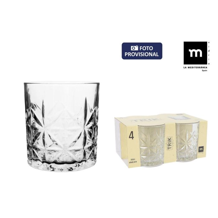 Set de Vasos La Mediterránea Trik 4 Piezas (12 Unidades) 1 Set de Vasos La Mediterránea Trik 4 Piezas (12 Unidades) 1