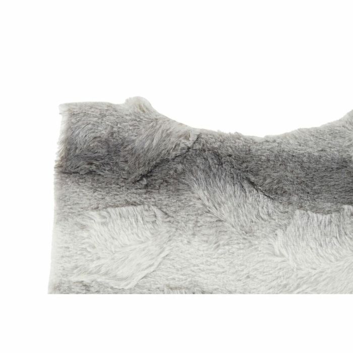 DKD Home Decor Alfombra Colonial Animal Print Textil Gris Claro Blanco de Poliéster 560 gsm 90x60 cm 1