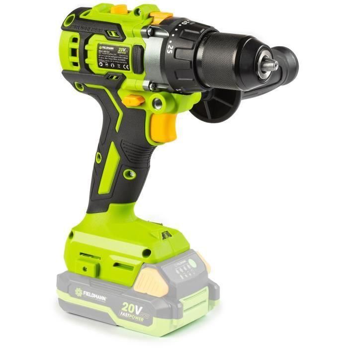 Taladro de impacto inalámbrico - FIELDMANN - 20V - Sin escobillas - 1900 rpm - 60 Nm - Batería y cargador no incluidos 3 Taladro de impacto inalámbrico - FIELDMANN - 20V - Sin escobillas - 1900 rpm - 60 Nm - Batería y cargador no incluidos 3