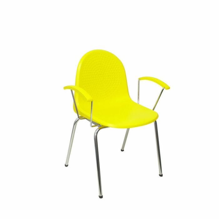 PIQUERAS Y CRESPO Pack 4 sillas Ves plastico amarillo. ¡Ultimas unidades!!