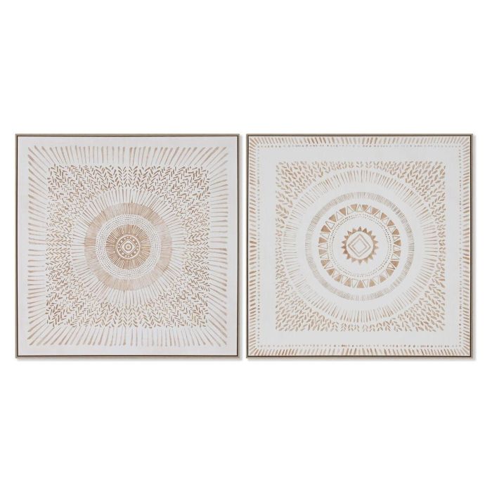 Lienzo Home ESPRIT Poliestireno Lienzo 100 x 4 x 100 cm