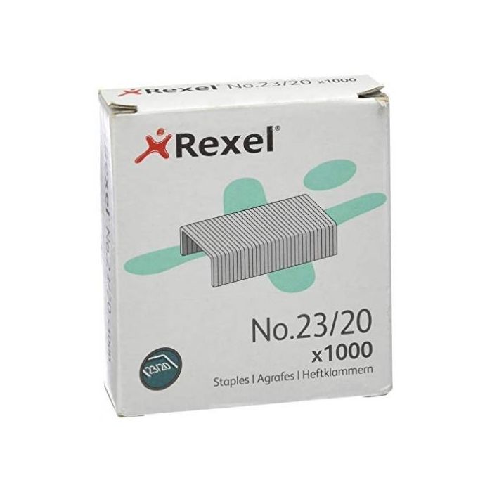Rexel Grapas 23-20 gralvanizadas -Caja De 1000- Rexel Grapas 23-20 gralvanizadas -Caja De 1000-